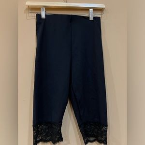 NWT Zara Lace Trimmed Bike Shorts